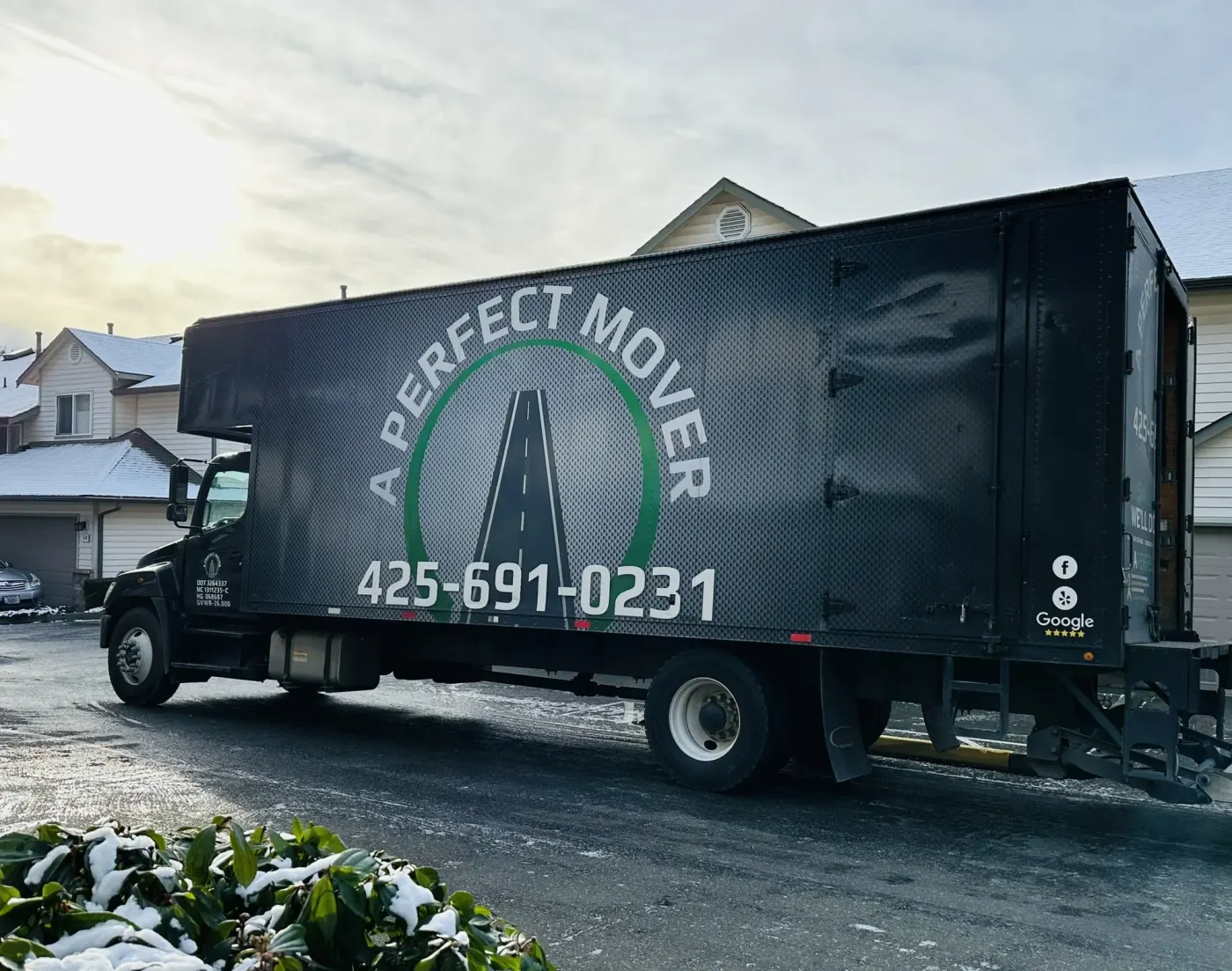 A Perfect Mover moving truck ready for a longer move